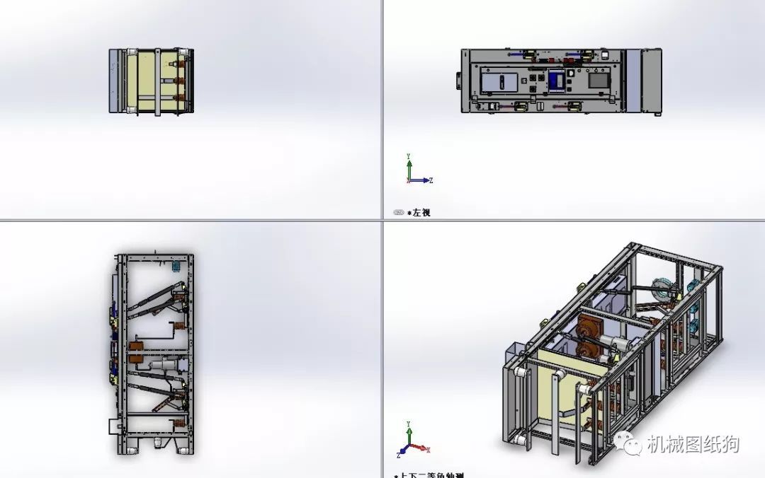 6-10KV电源开关柜三维模型图Solidworks设计