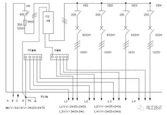 较直截了当的配电箱接线图解释，零基础还是学吧！你学会了吗？