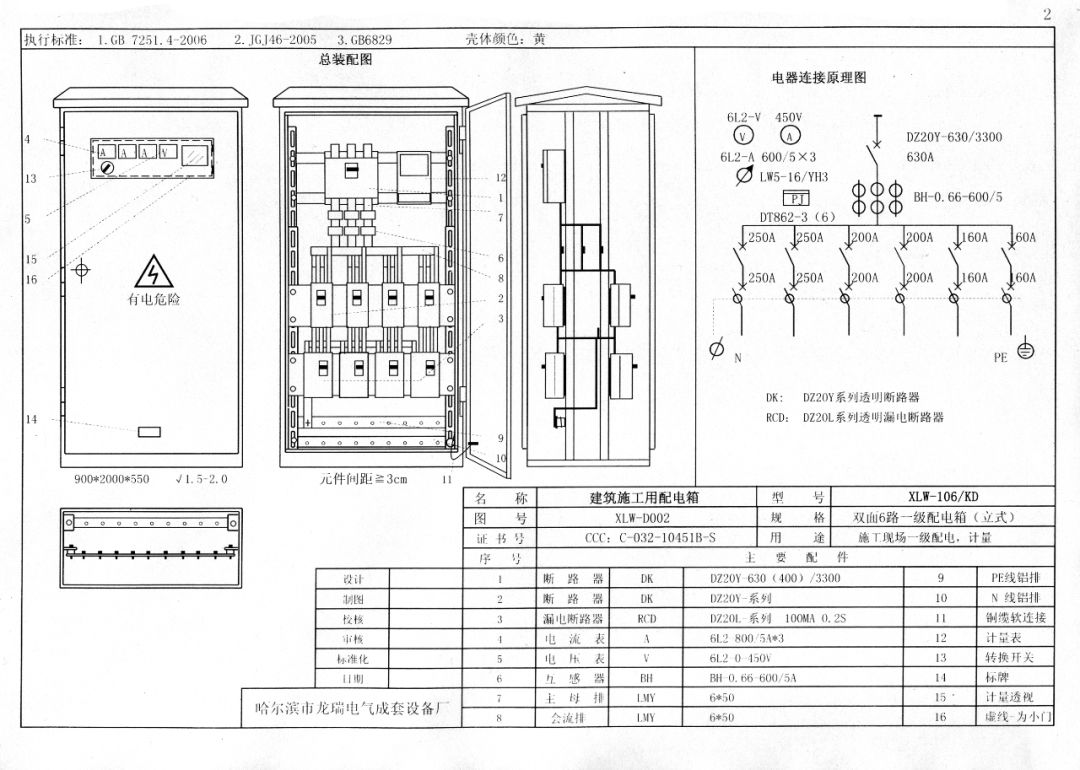 施工现场临时用电配电箱(机柜)标准化配置图集！