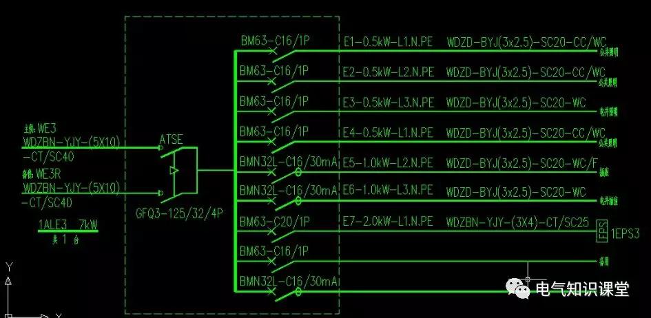 配电箱系统图中的字母是什么意思？教你如何阅读配电箱系统图！